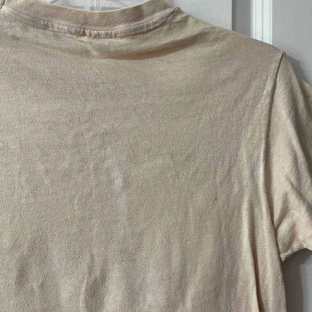 VINTAGE 1980'S HANES TAN T-SHIRT - Picture 10 of 10